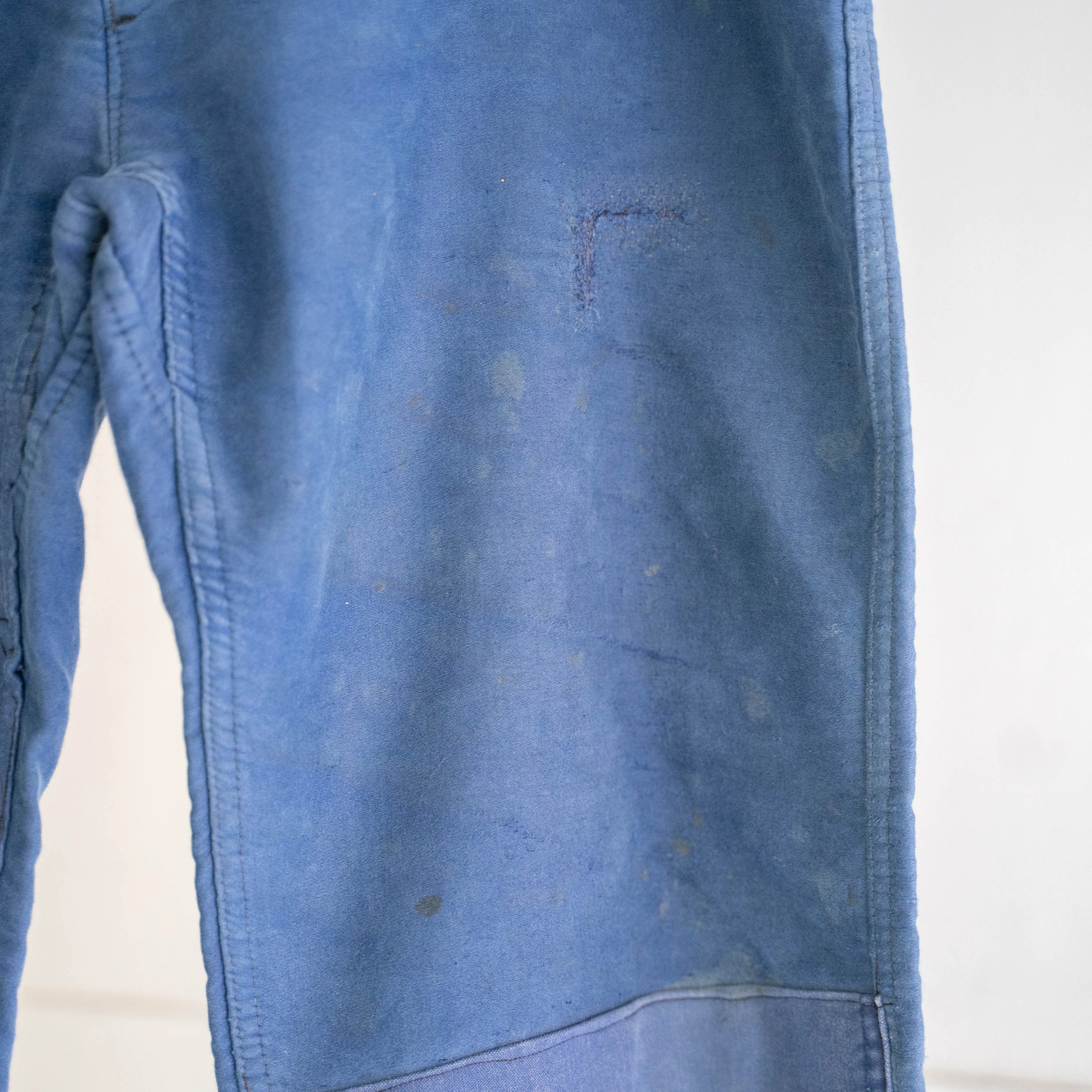 1950-60s France moleskin pants 'with patch work'