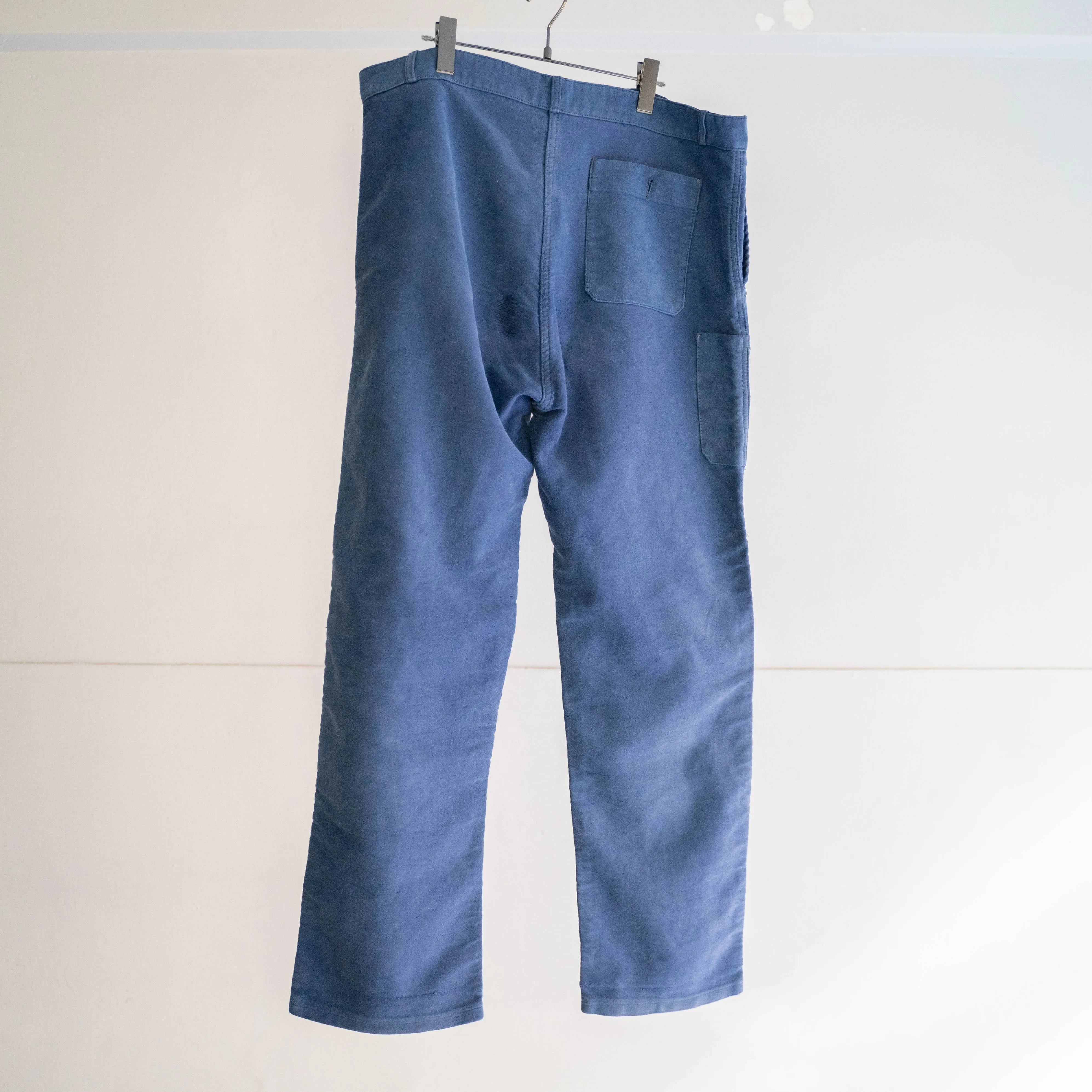 1950-60s France moleskin pants 'with patch work'