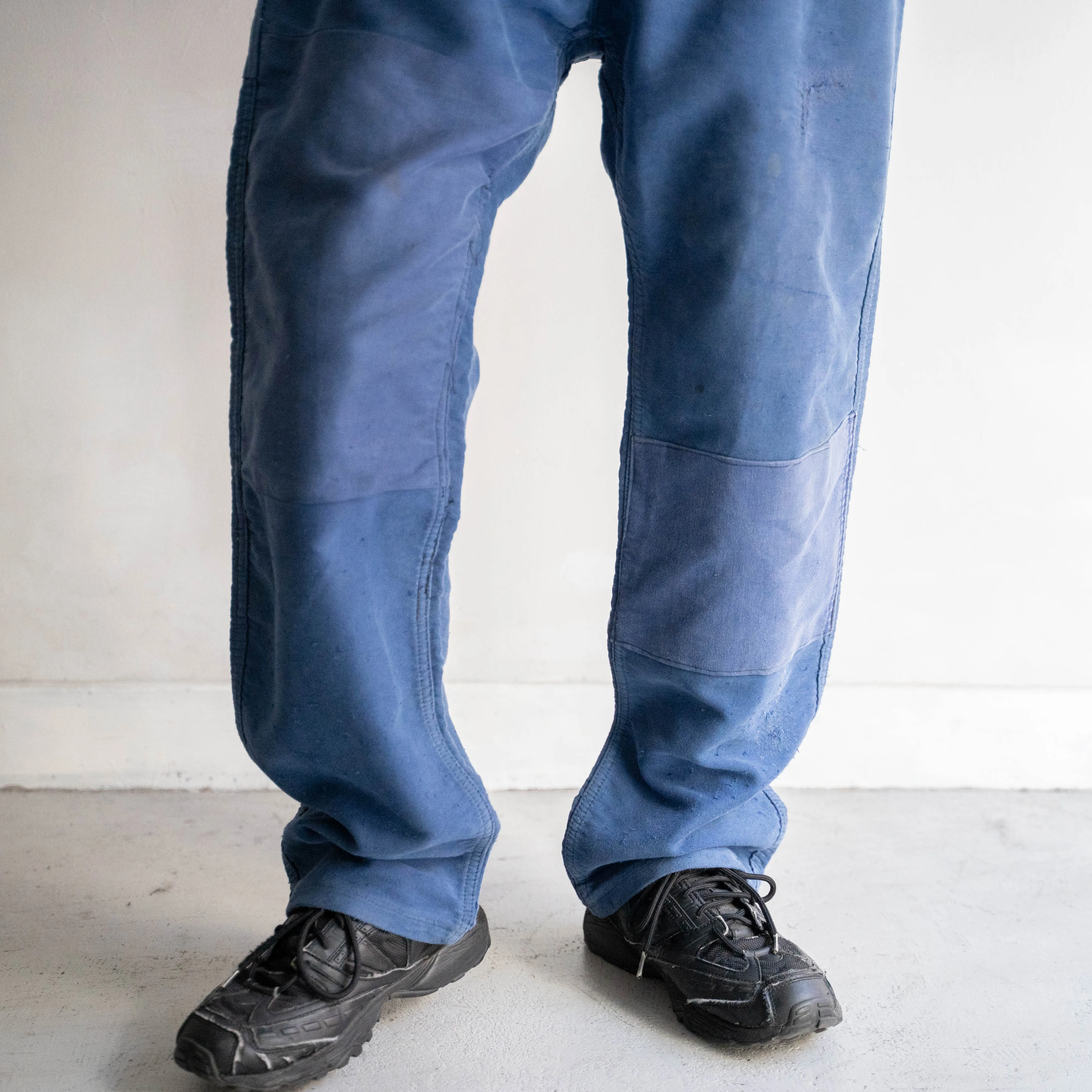 1950-60s France moleskin pants 'with patch work'