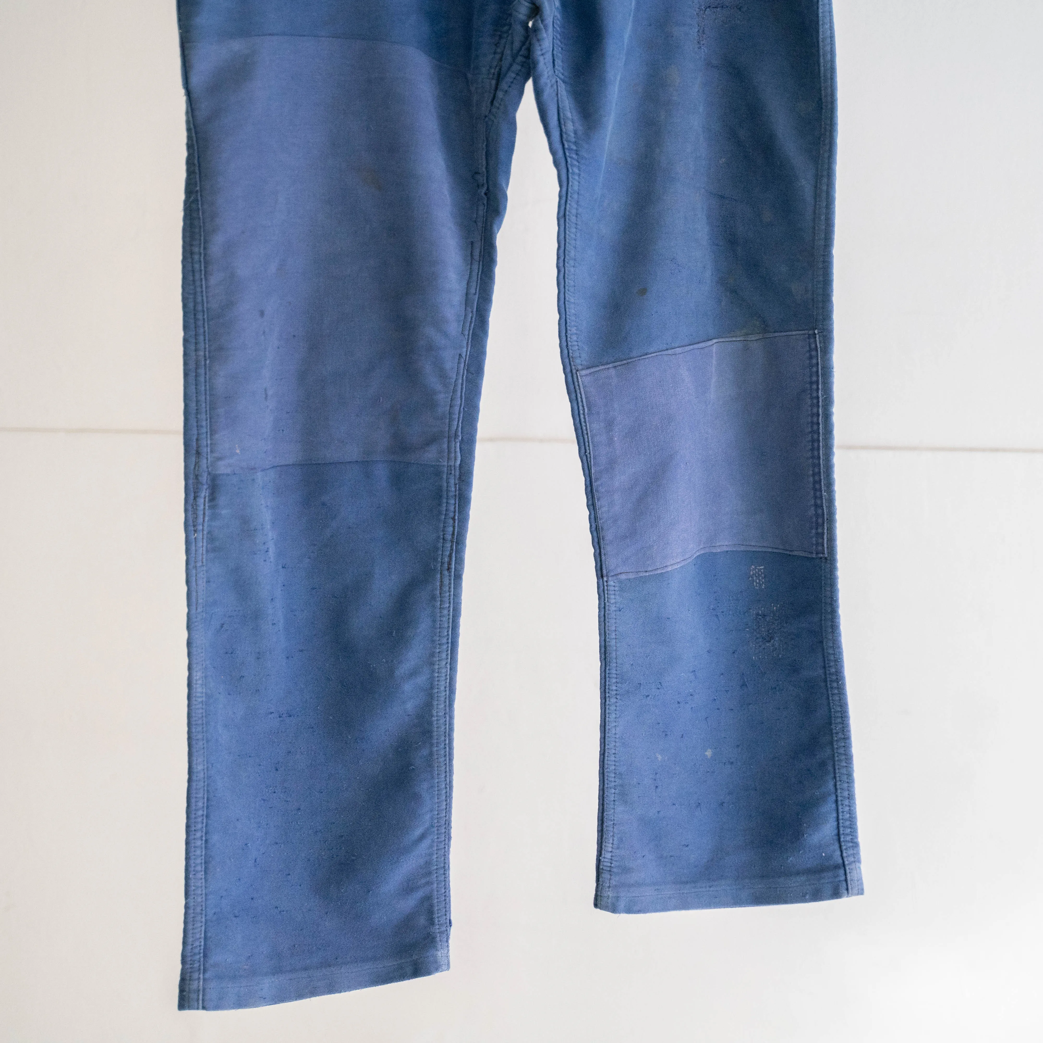 1950-60s France moleskin pants 'with patch work'