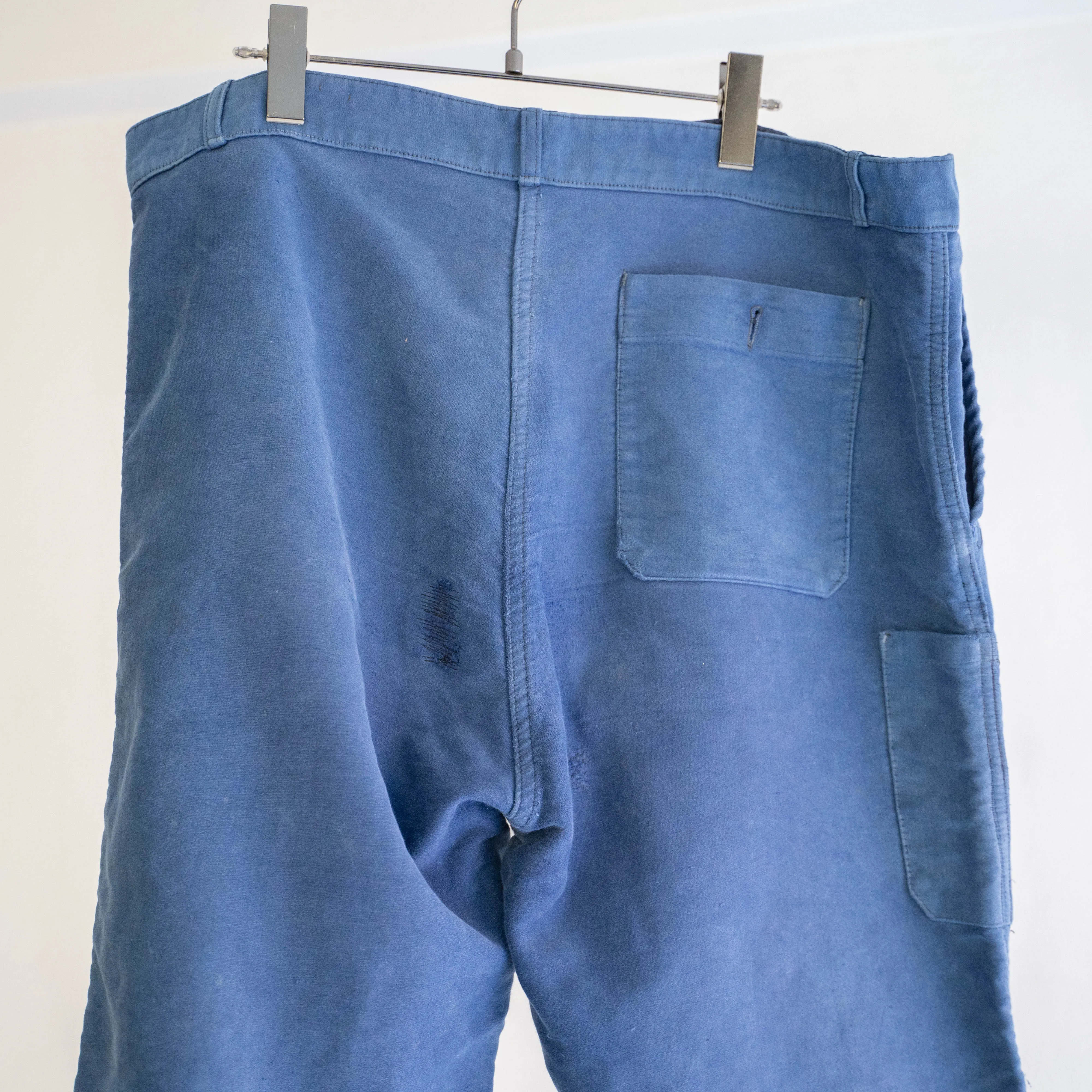 1950-60s France moleskin pants 'with patch work'