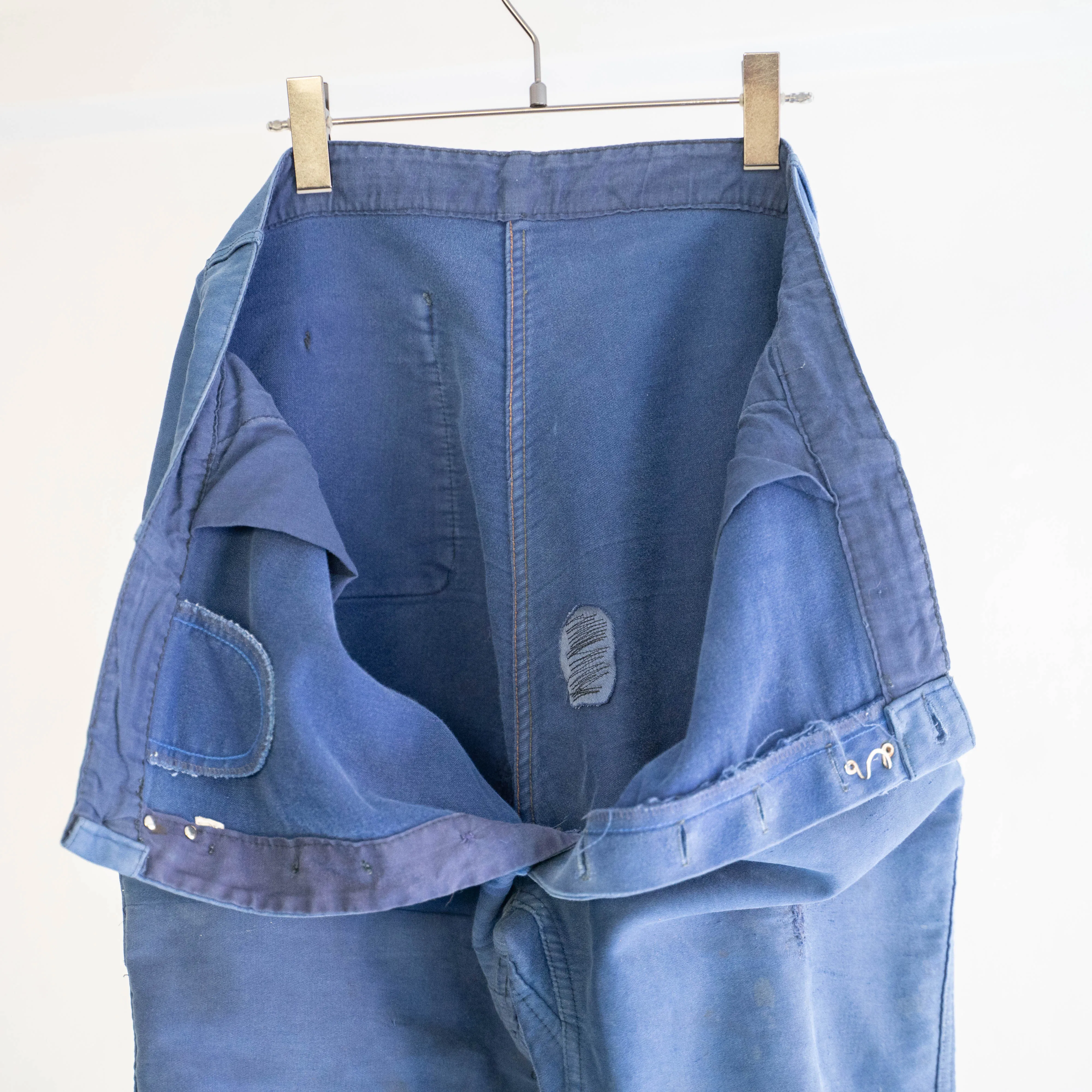 1950-60s France moleskin pants 'with patch work'