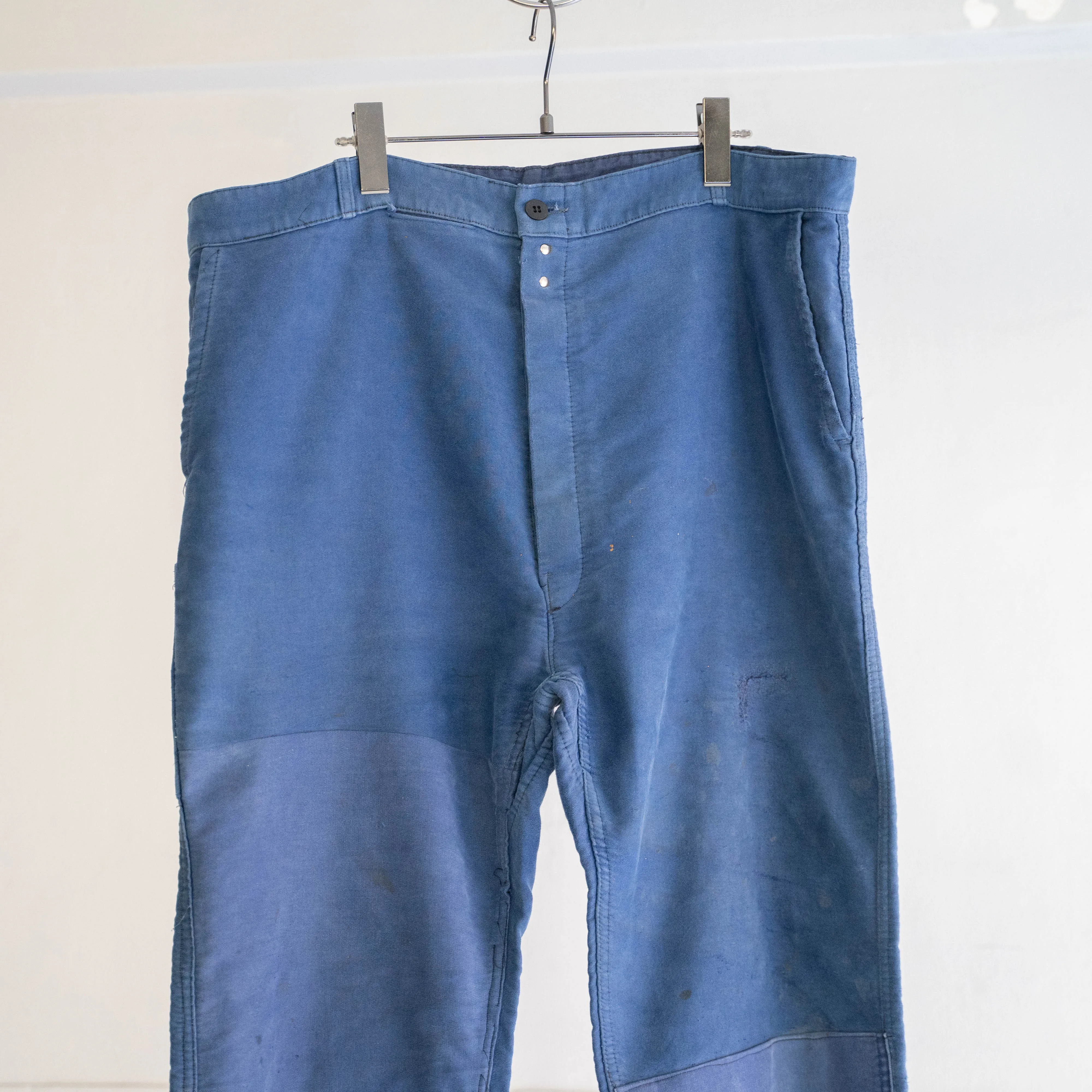 1950-60s France moleskin pants 'with patch work'