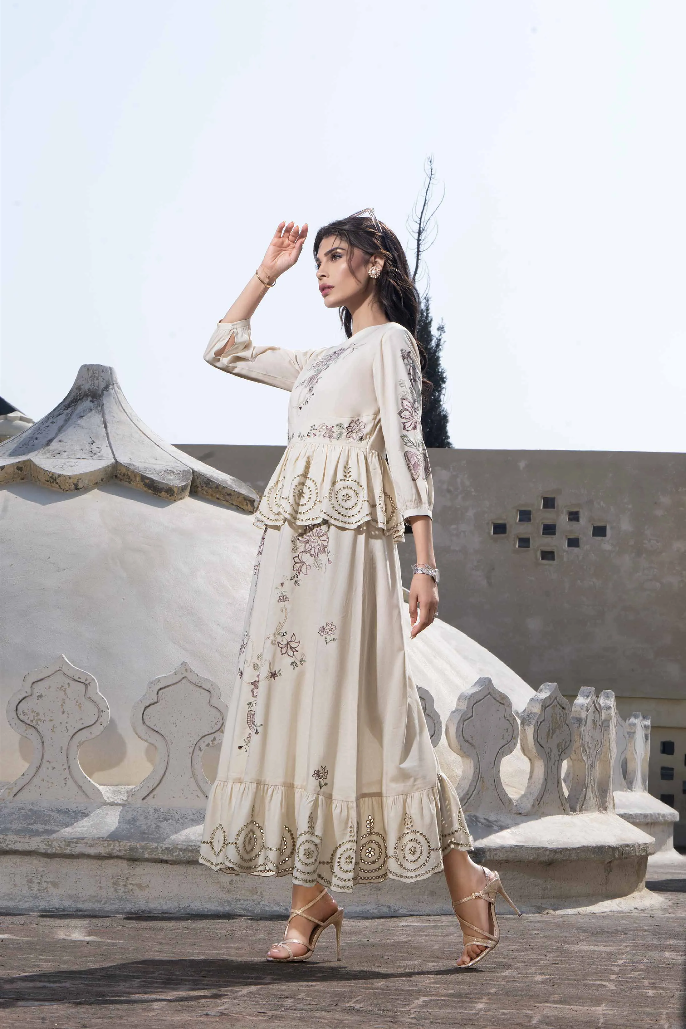 2 Piece - Embroidered Suit - KFE24-85