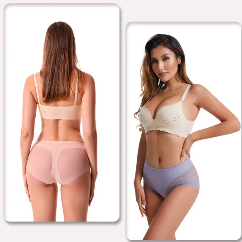 🎁(4 pieces) Buy 1 get 3 free ⏳High Waist Ice Silk Seamless Shaping Briefs