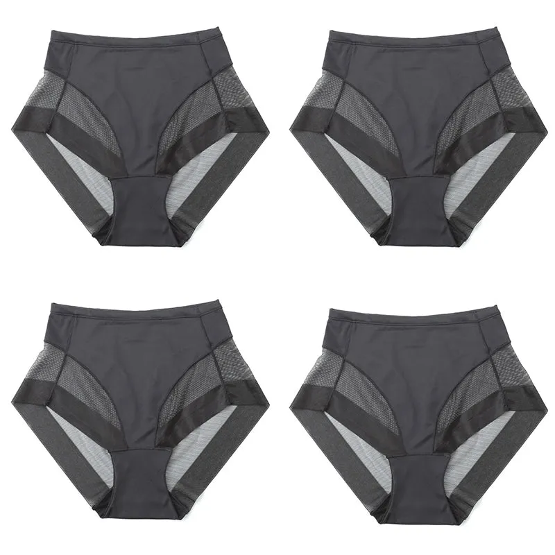 🎁(4 pieces) Buy 1 get 3 free ⏳High Waist Ice Silk Seamless Shaping Briefs