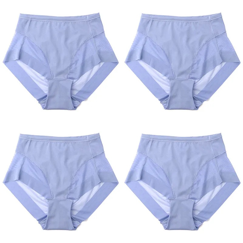 🎁(4 pieces) Buy 1 get 3 free ⏳High Waist Ice Silk Seamless Shaping Briefs