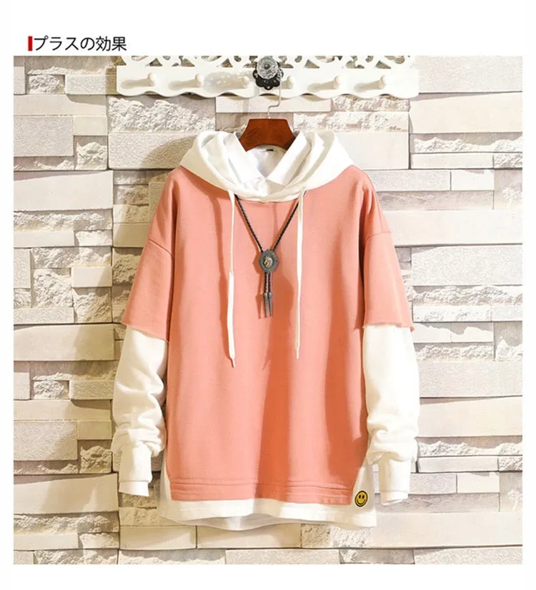 5XL Hoodies Sweatshirts Men Fake 2PAC Cotton Hooded Japanese Style Sweatshirt Mens Hip Hop Brown Causal Hoodiee Xxxtentacion