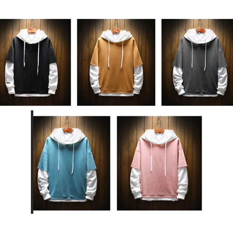 5XL Hoodies Sweatshirts Men Fake 2PAC Cotton Hooded Japanese Style Sweatshirt Mens Hip Hop Brown Causal Hoodiee Xxxtentacion