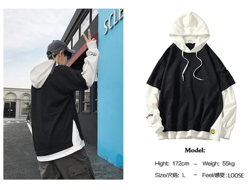 5XL Hoodies Sweatshirts Men Fake 2PAC Cotton Hooded Japanese Style Sweatshirt Mens Hip Hop Brown Causal Hoodiee Xxxtentacion