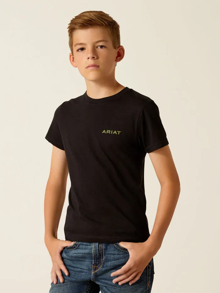 Ariat 10051743 Kids Camo Corps T-Shirt Black