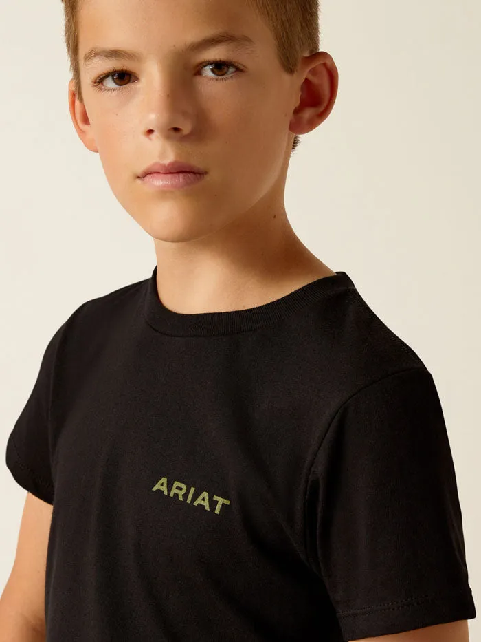 Ariat 10051743 Kids Camo Corps T-Shirt Black