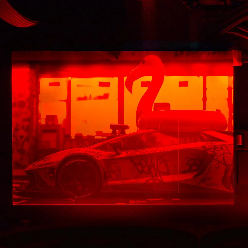 Bad Flamingo 2 RGB HDD Cover Horizontal