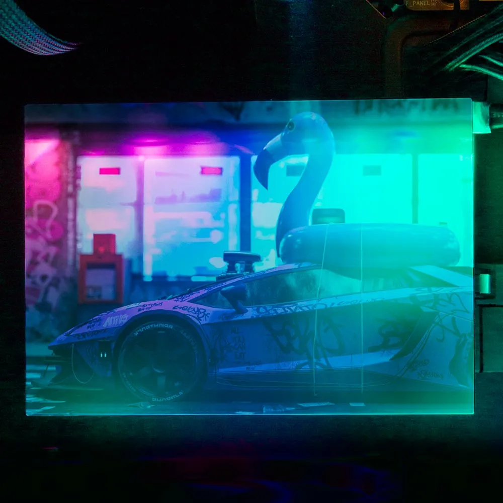 Bad Flamingo 2 RGB HDD Cover Horizontal