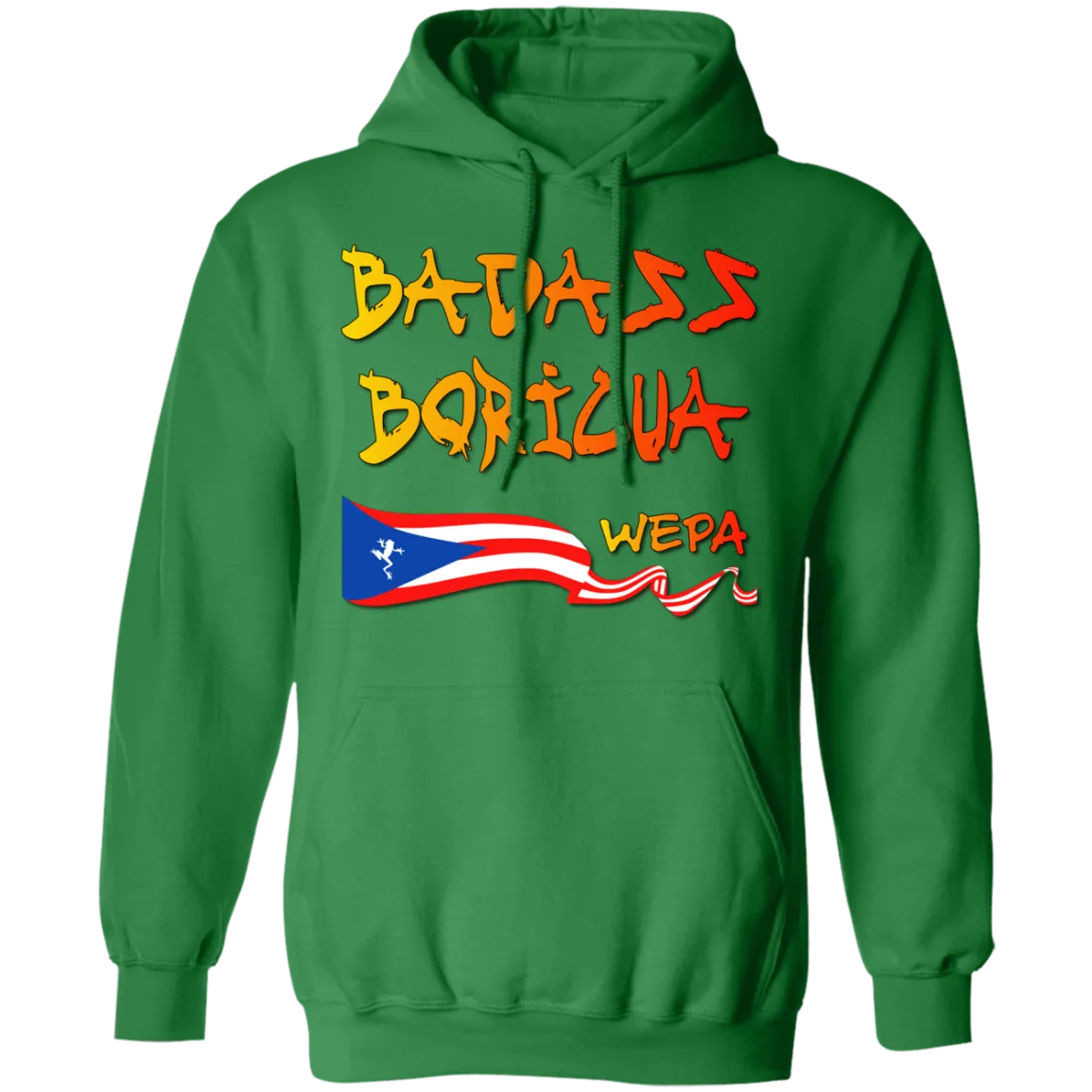 Badass Boricua Wepa (Small-5XL) Pullover Hoodie
