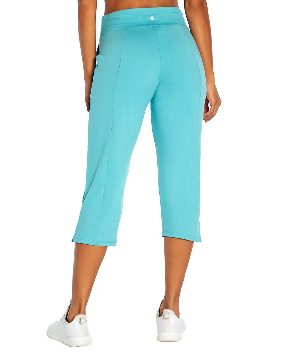 Bally Women's  Teal Porcelain Mona Capri Pants - Women