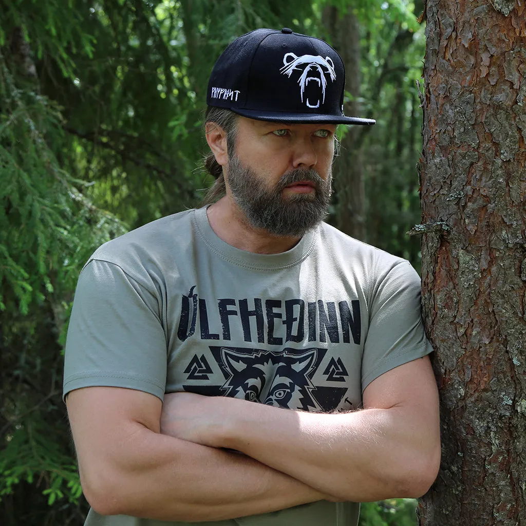 Berserker Snapback Cap, Black