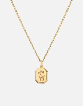 Capricorn Nyle Necklace, Gold Vermeil