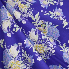 Charlotte Solarium Floral Premium Cotton Periwinkle
