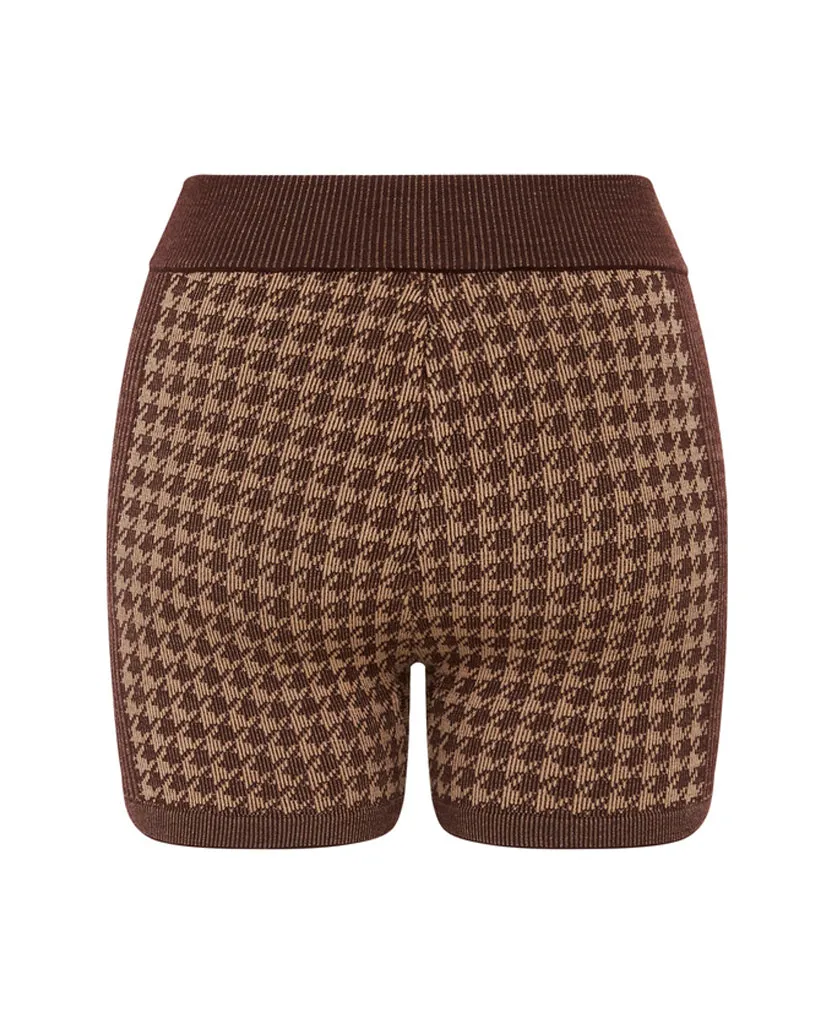 CHECKED OUT KNIT SHORT