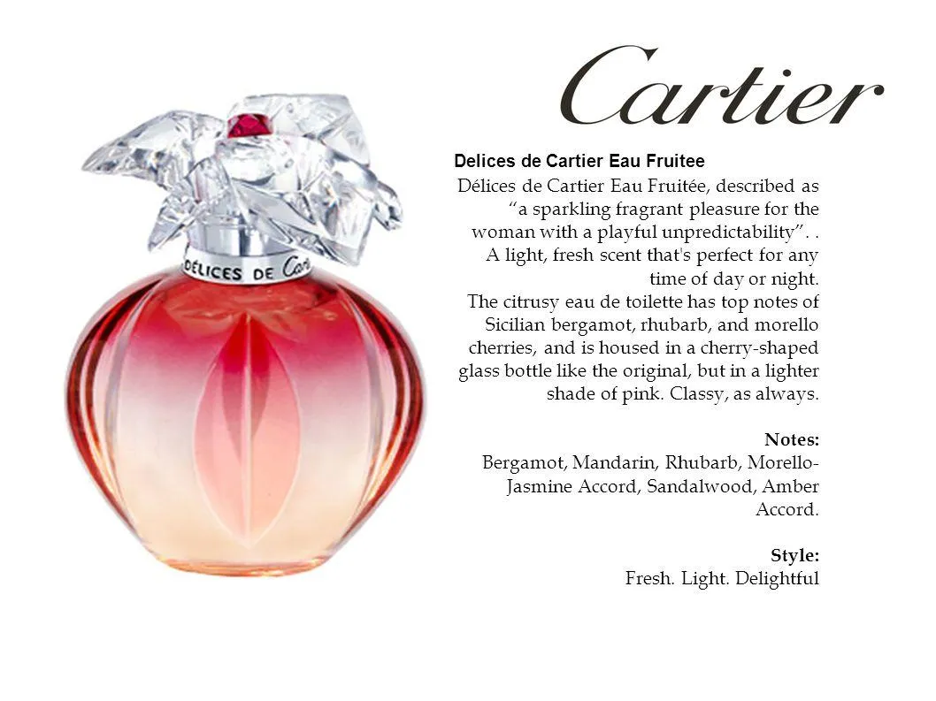 Delices de Cartier eau Fruitee
