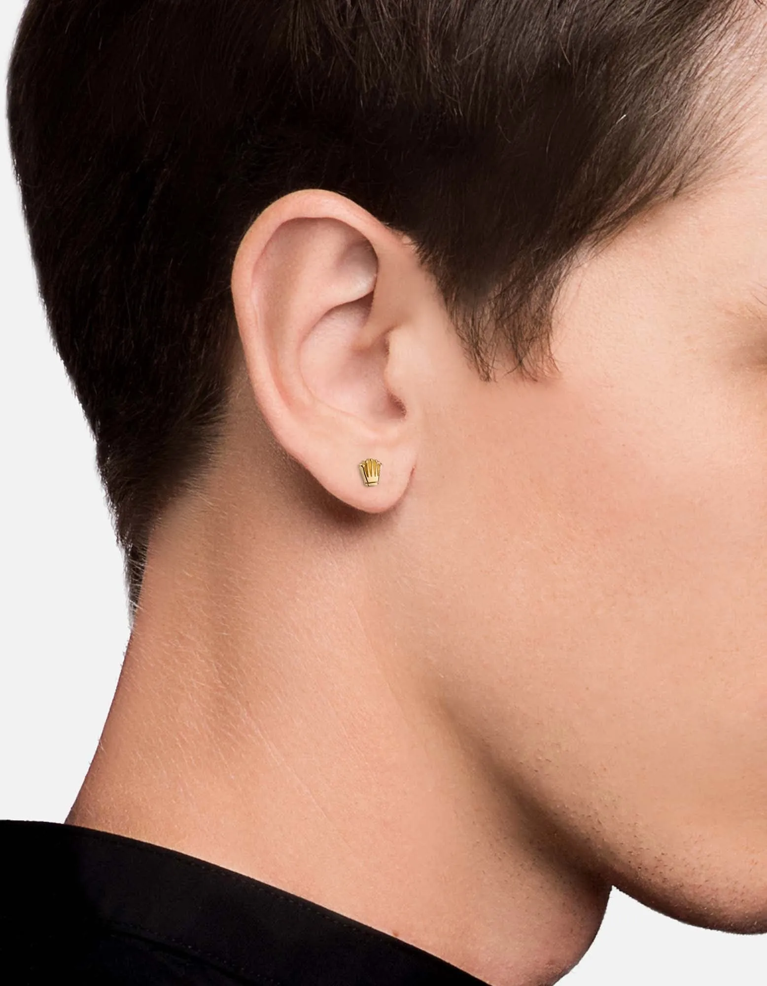 Empire Stud Earring, Gold Vermeil