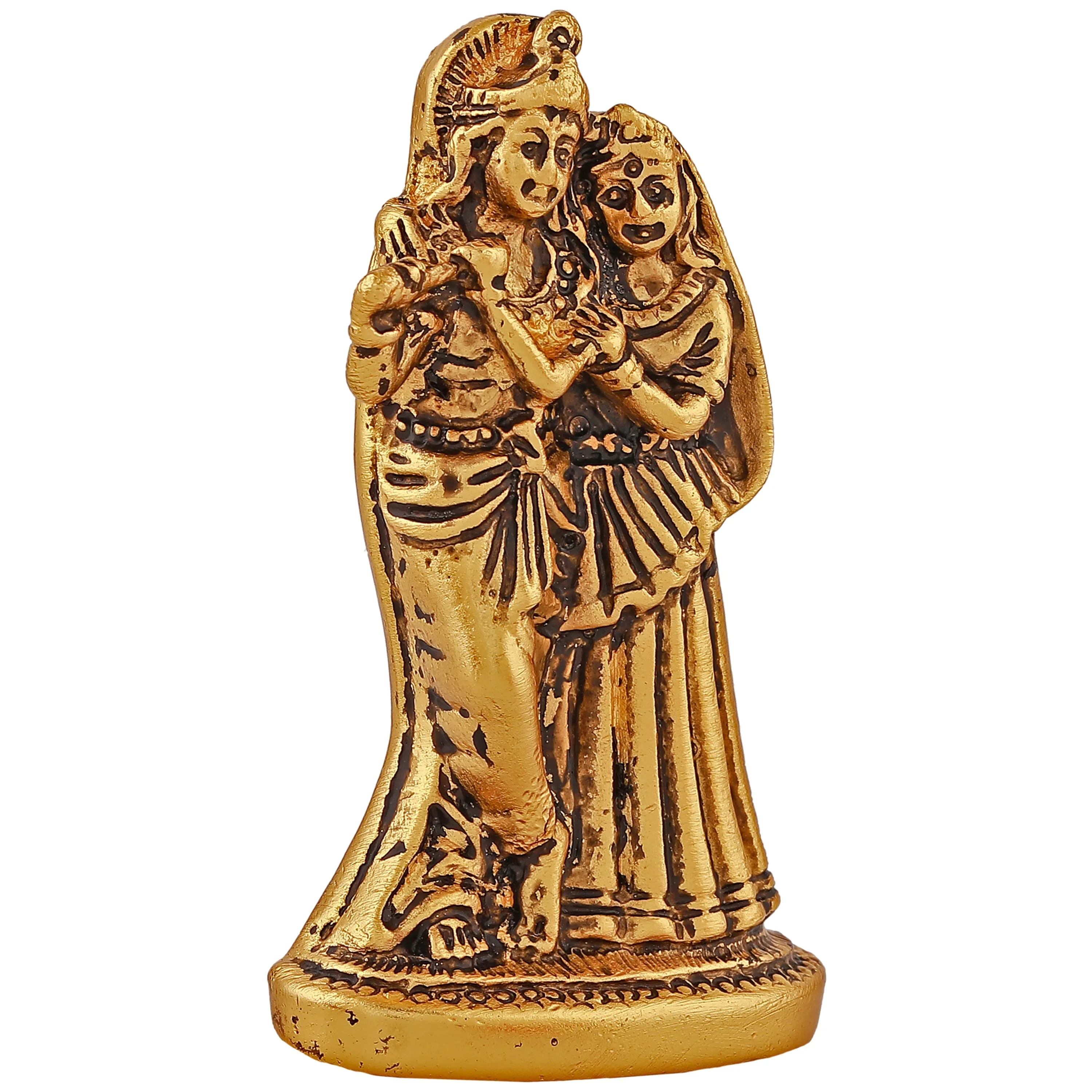 Estele Gold Plated Devotional Shree Radha Krishna Idol