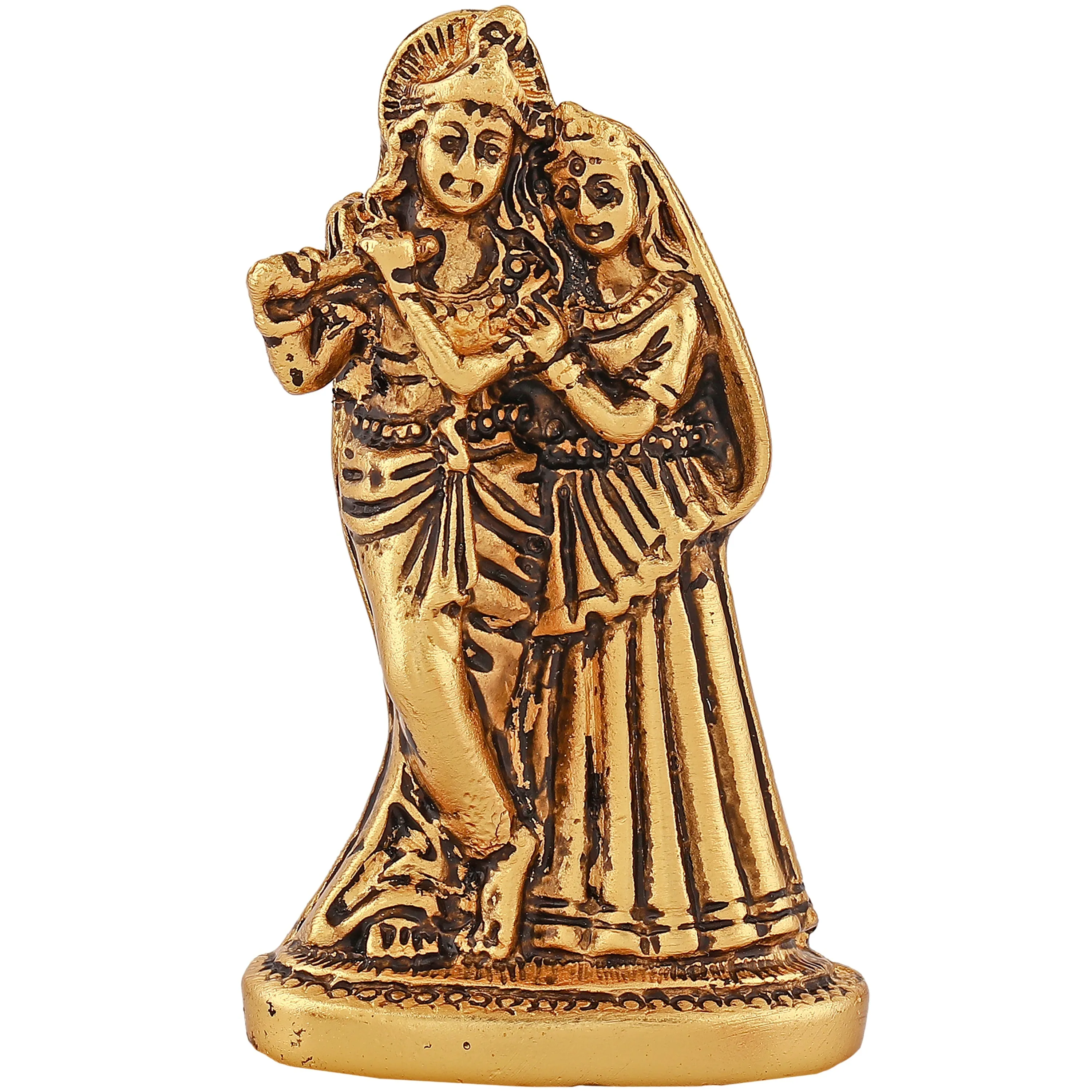 Estele Gold Plated Devotional Shree Radha Krishna Idol