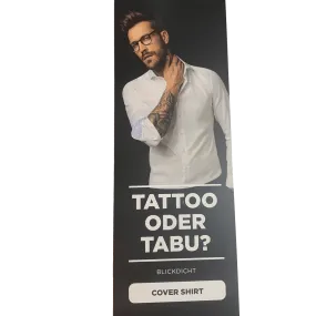 Eterna 8817-00-Slim Fit- Blackout Tattoo White