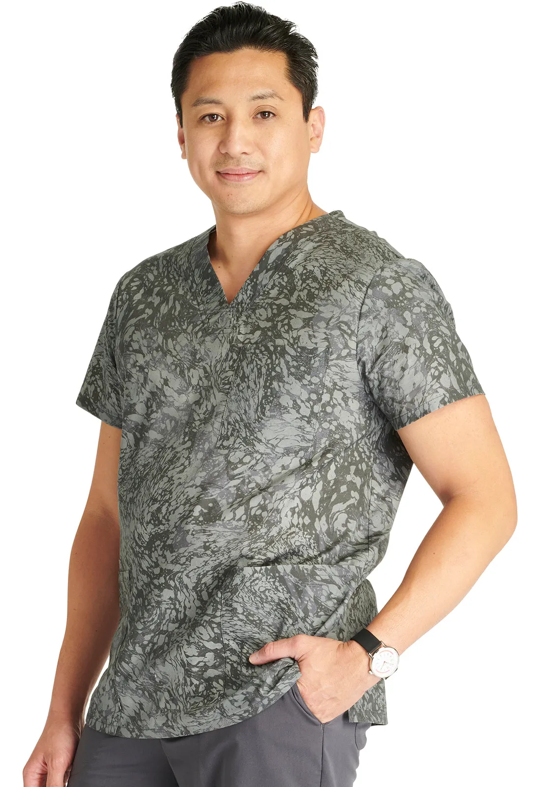 Fashion Prints - Men's Print Scrub Top