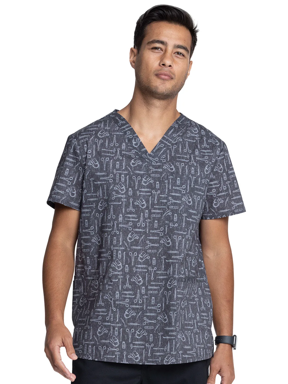 Fashion Prints - Men's Print Scrub Top