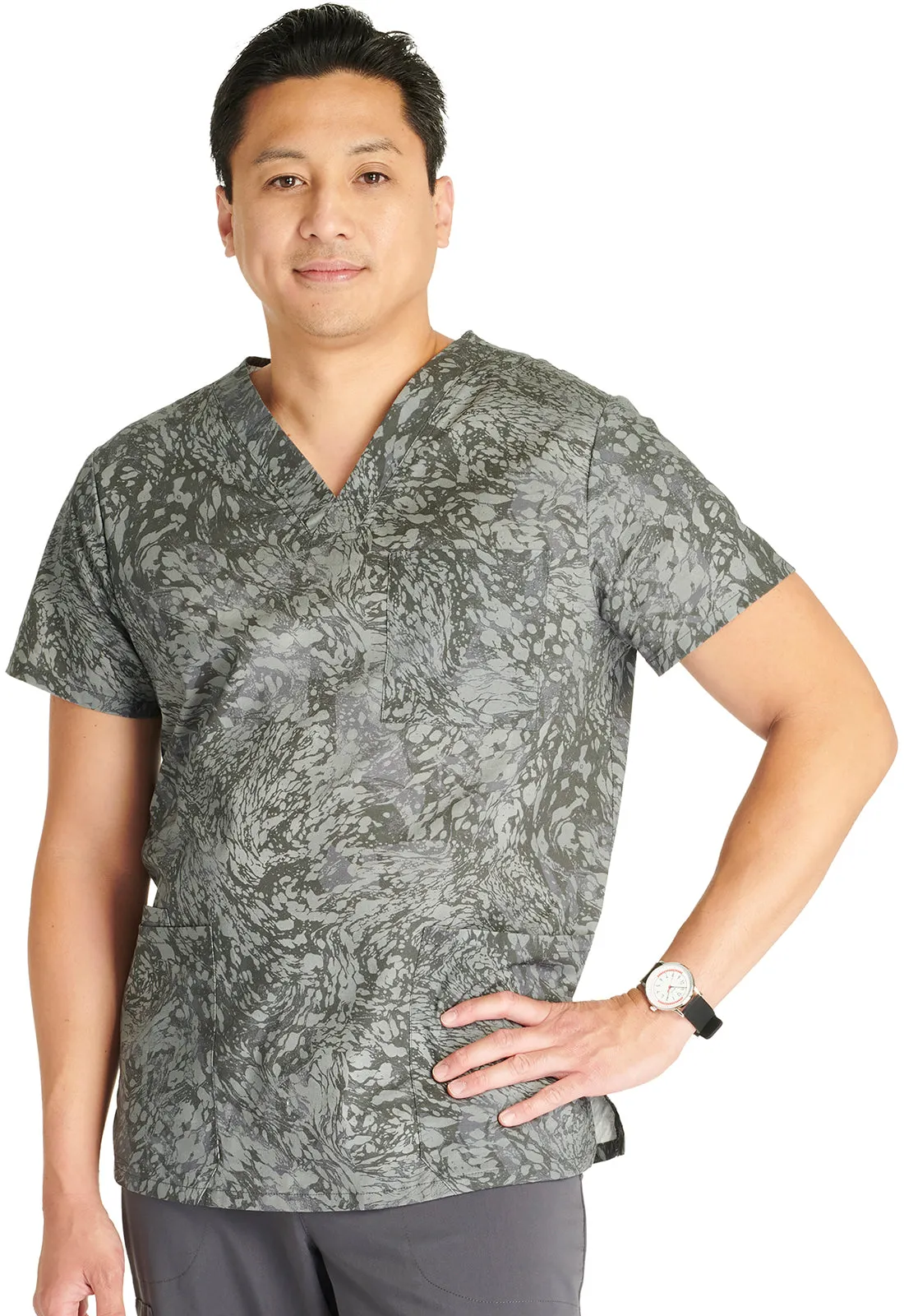 Fashion Prints - Men's Print Scrub Top