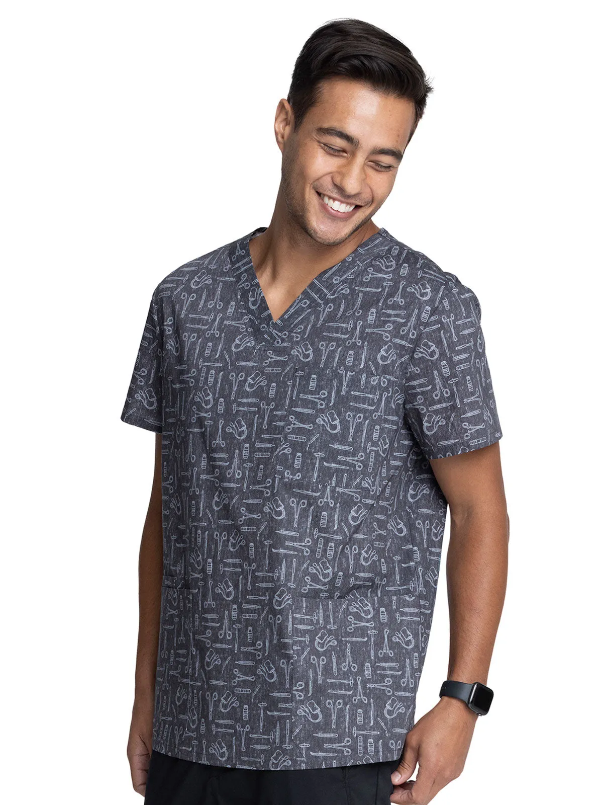 Fashion Prints - Men's Print Scrub Top