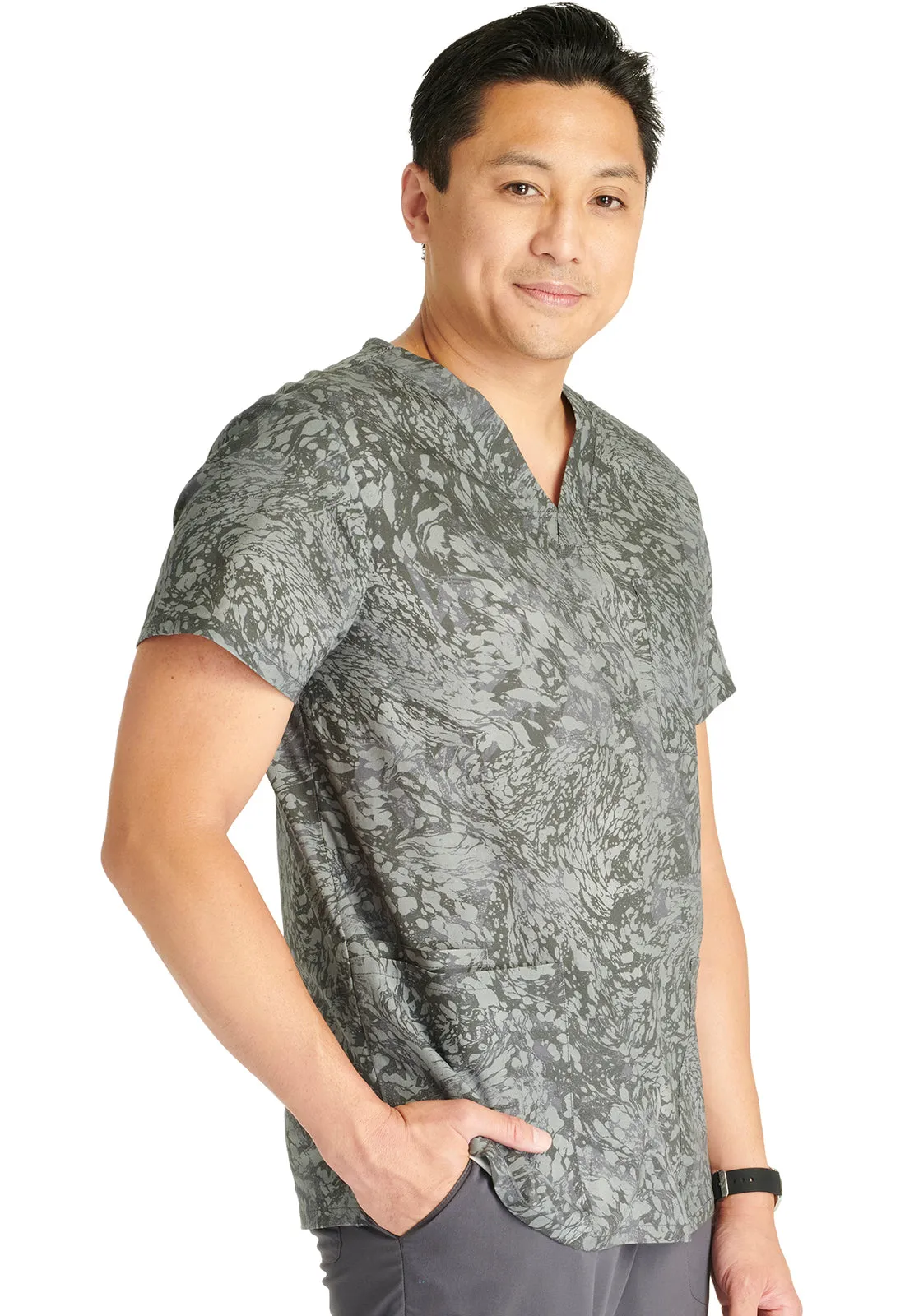 Fashion Prints - Men's Print Scrub Top