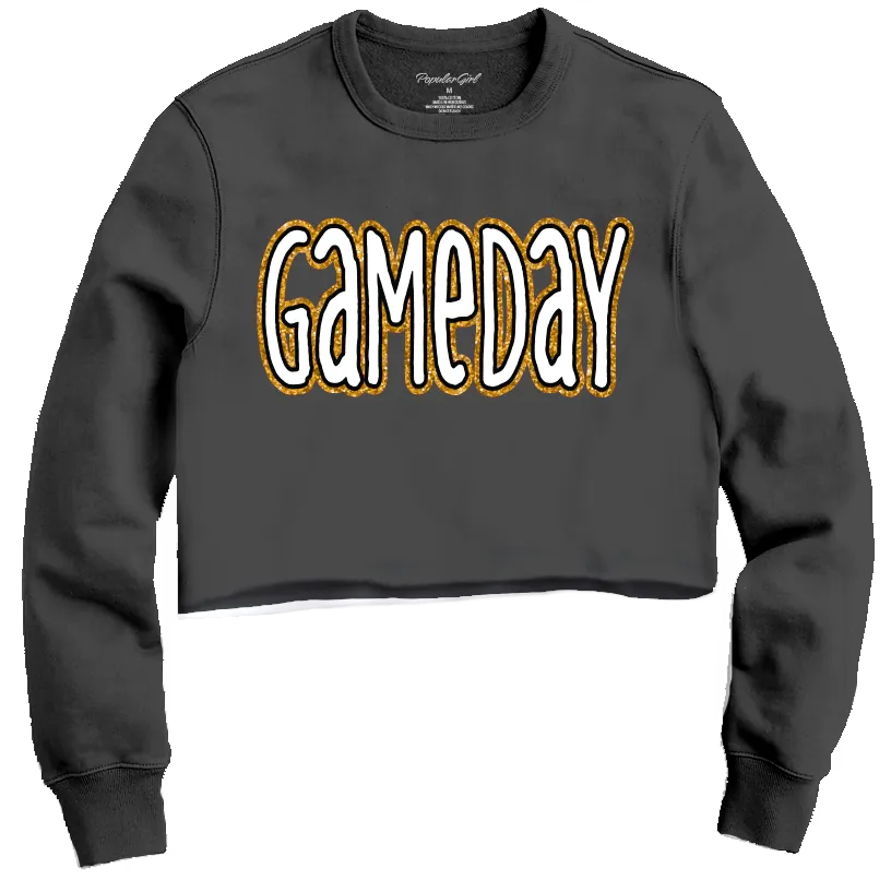 Gameday crop sweatshirts