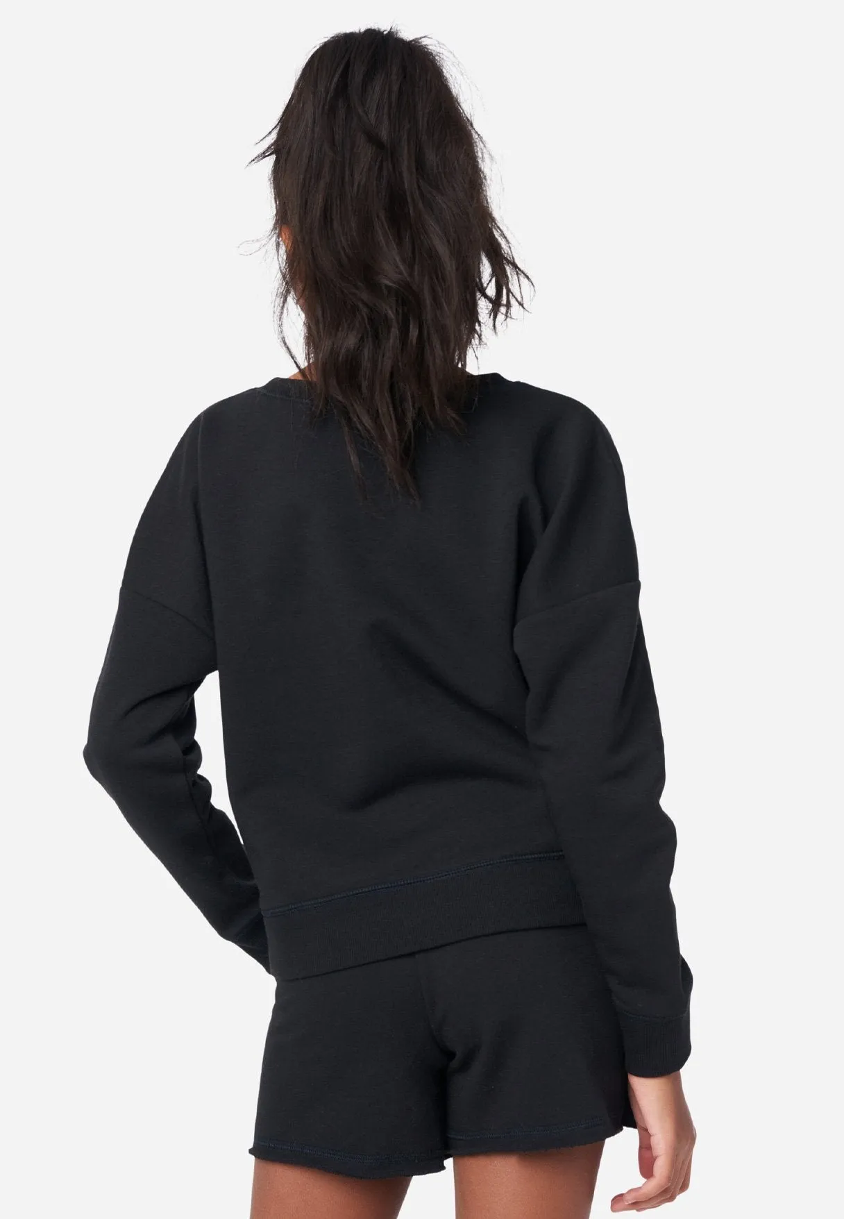 Graphic Scoop-Neck Sweatshirt
