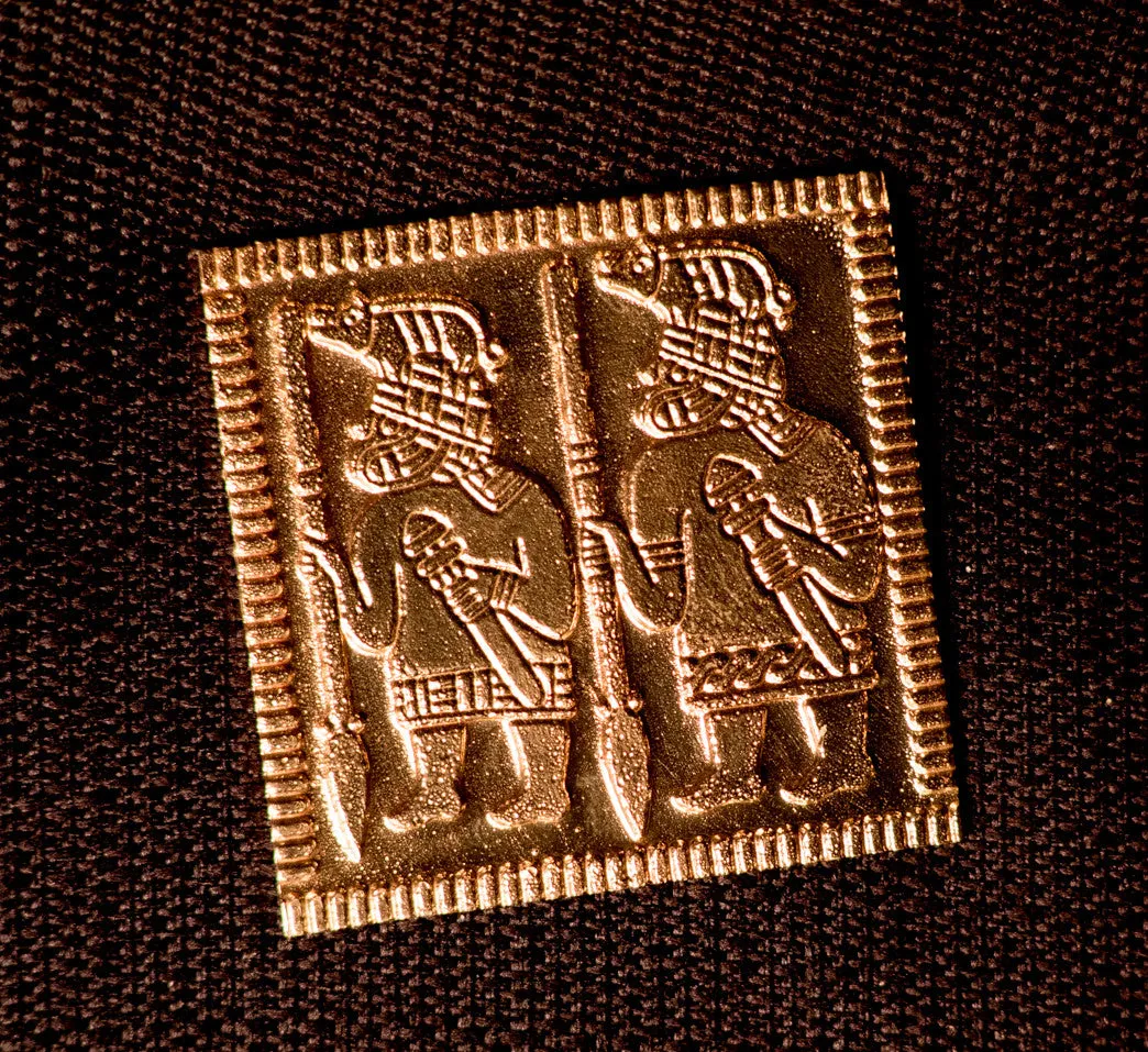 Helm Plaque - Men with spears! - PV09