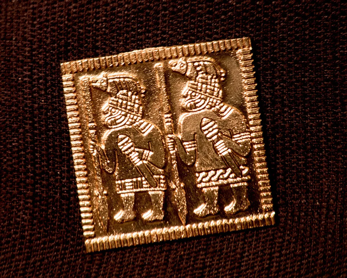Helm Plaque - Men with spears! - PV09