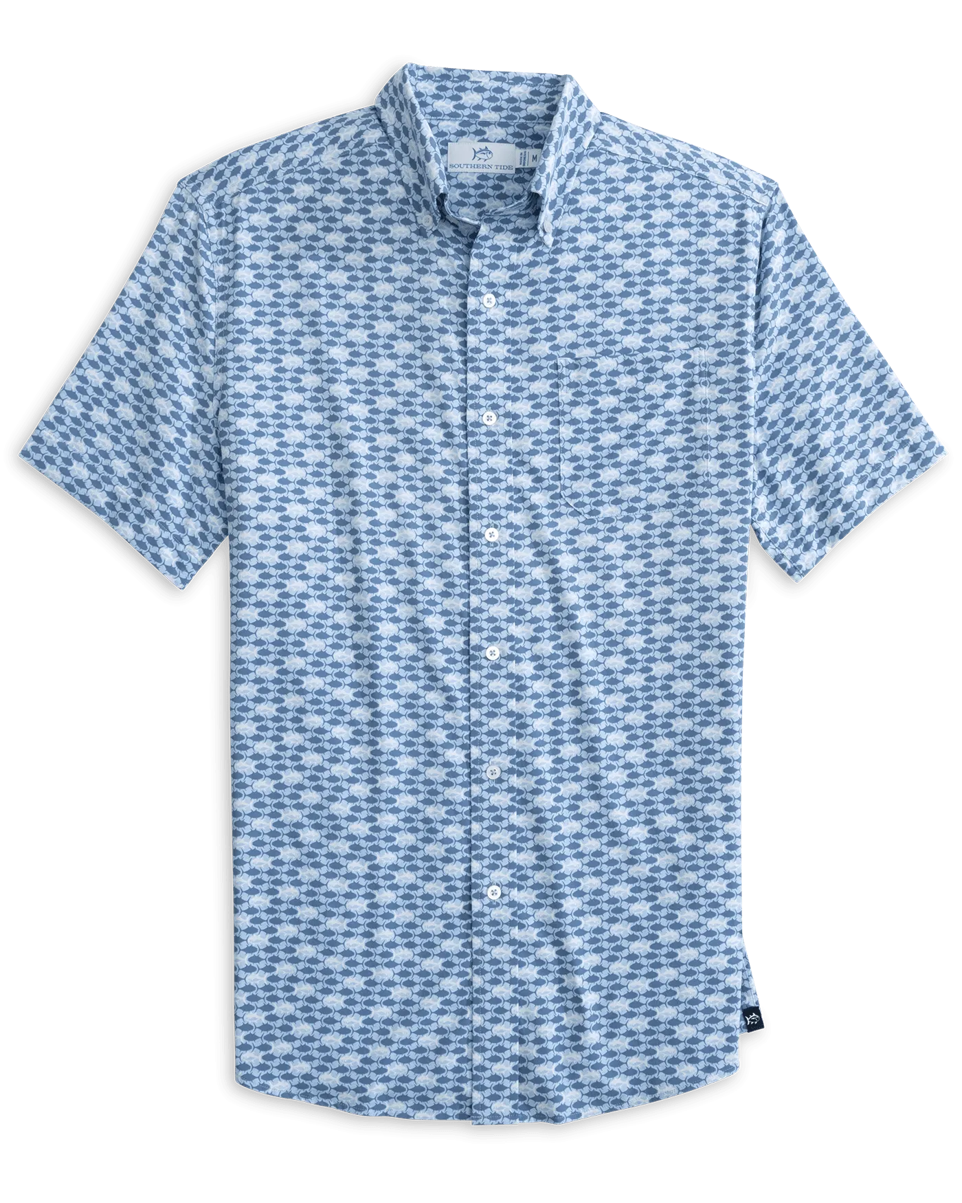 Intercoastal Heather Skipping Jacks Short Sleeve Sport Shirt