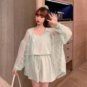 Kawaii Daisy Embroidered Loosed Shirt