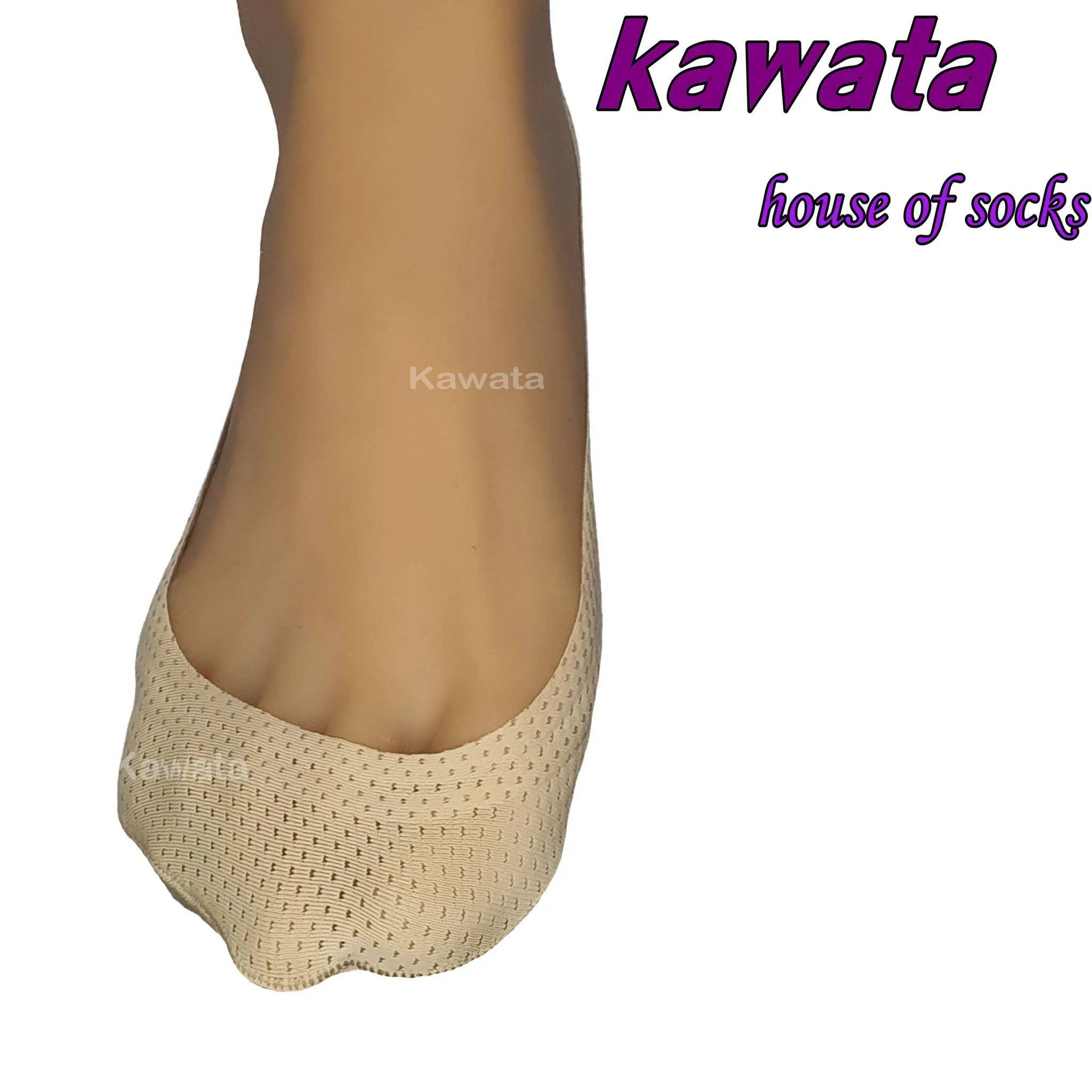 Kawata Low Cut Dri-Fit Foot Cover / Full Non-Slip Silicon Dri-Fit Hidden No-Show Socks