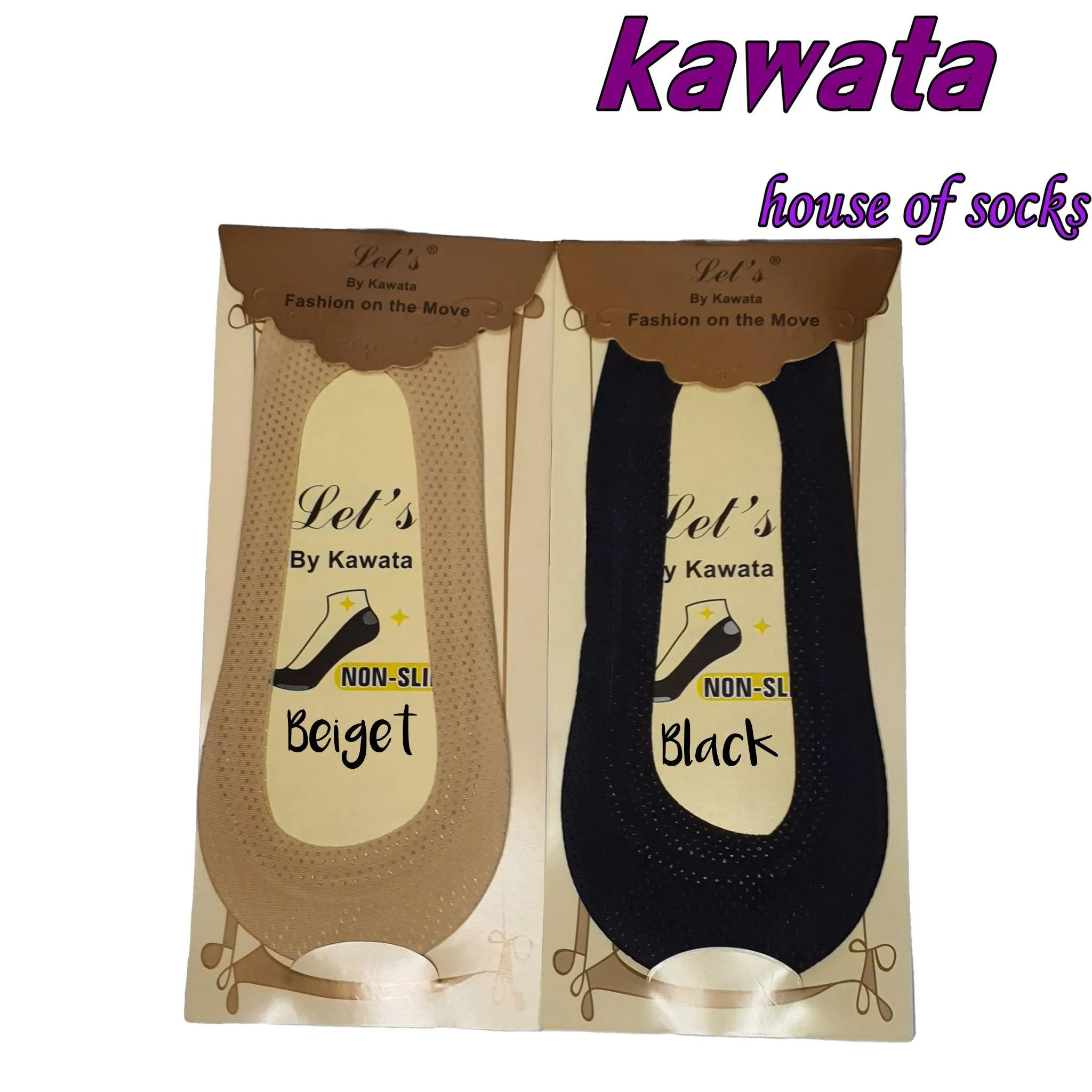 Kawata Low Cut Dri-Fit Foot Cover / Full Non-Slip Silicon Dri-Fit Hidden No-Show Socks