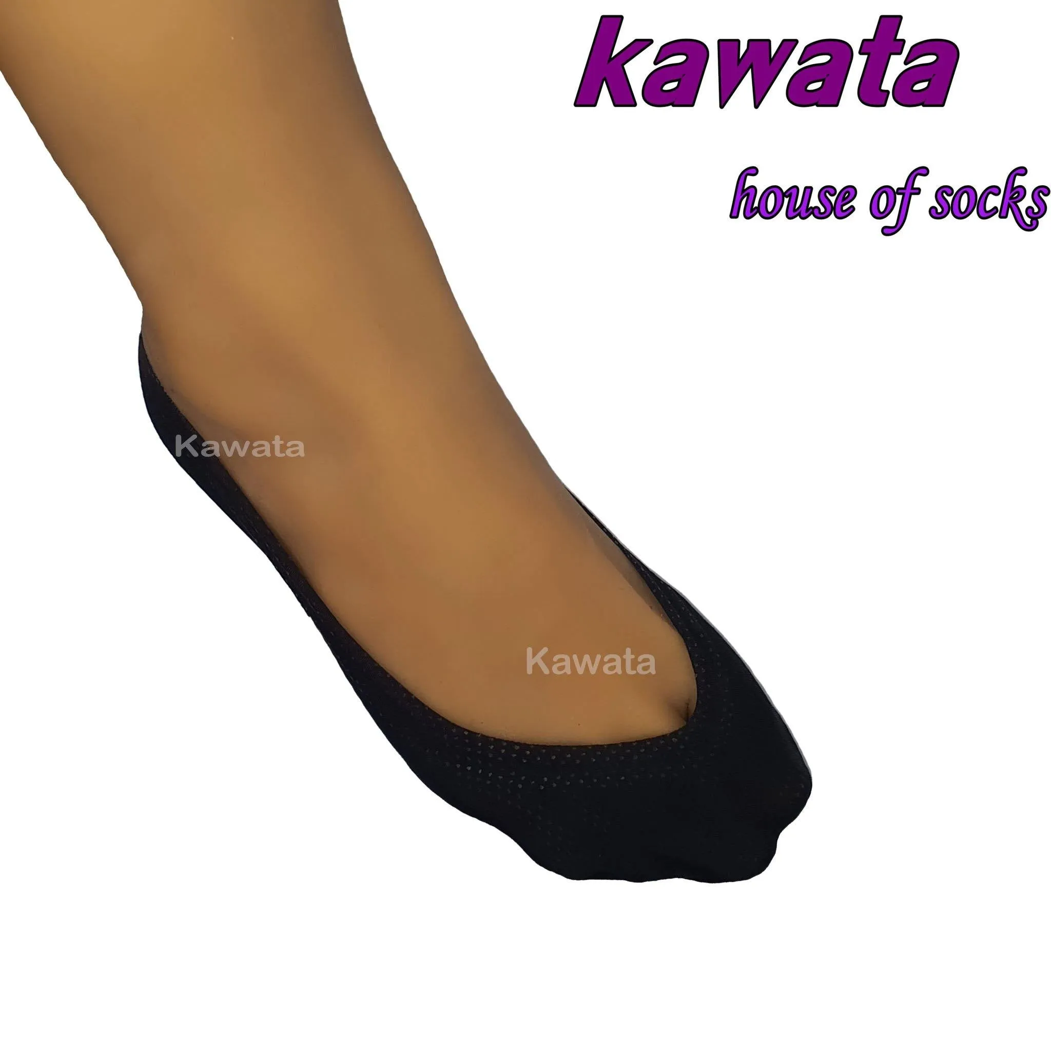 Kawata Low Cut Dri-Fit Foot Cover / Full Non-Slip Silicon Dri-Fit Hidden No-Show Socks