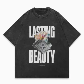 Lasting Beauty Oversized Washed Graphic T-Shirt