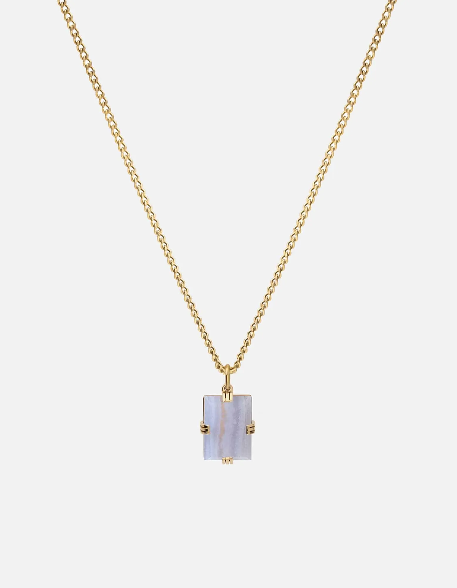 Lennox Agate Necklace, Gold Vermeil