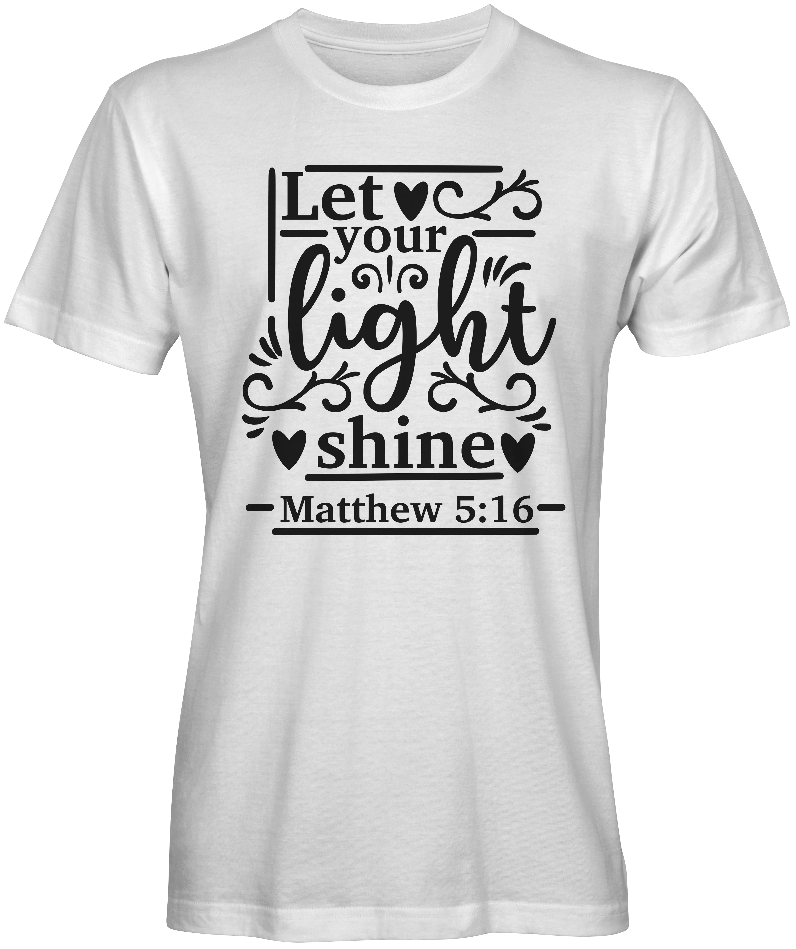 Let Your Light Shine Bible Verse T-shirts
