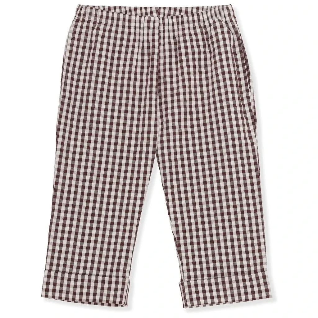 Navida Pants - Bitter Chocolate Check