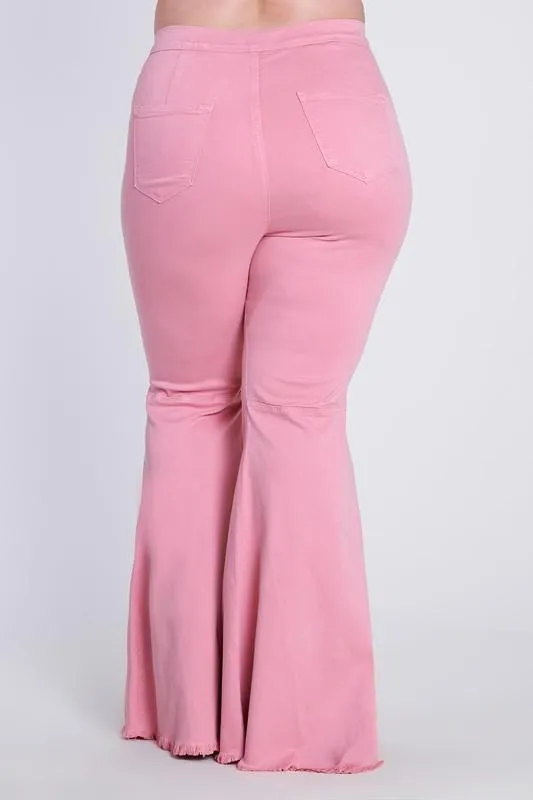 Plus Size Flare Ripped Jeans