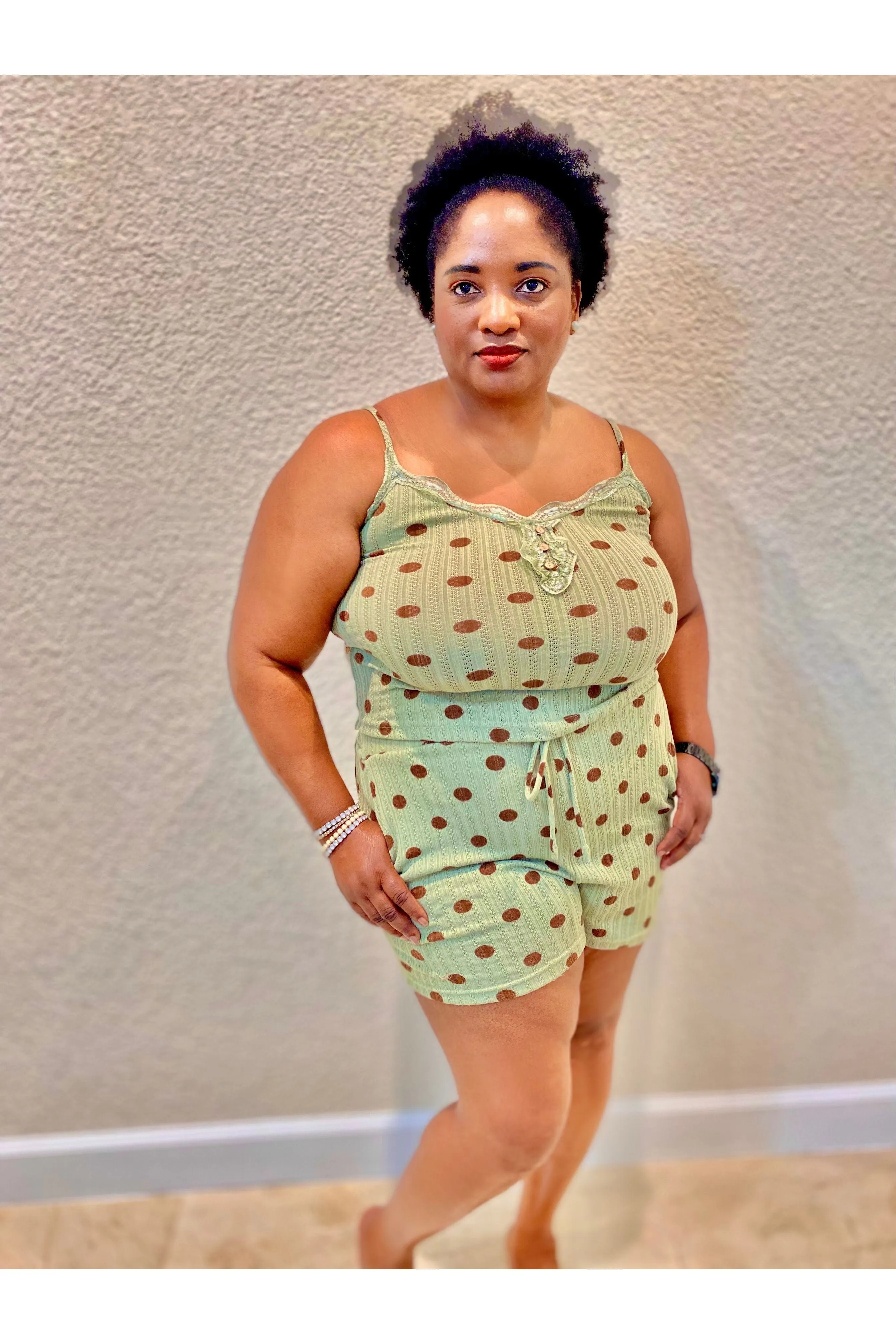 Polka- Dot Loungewear Set