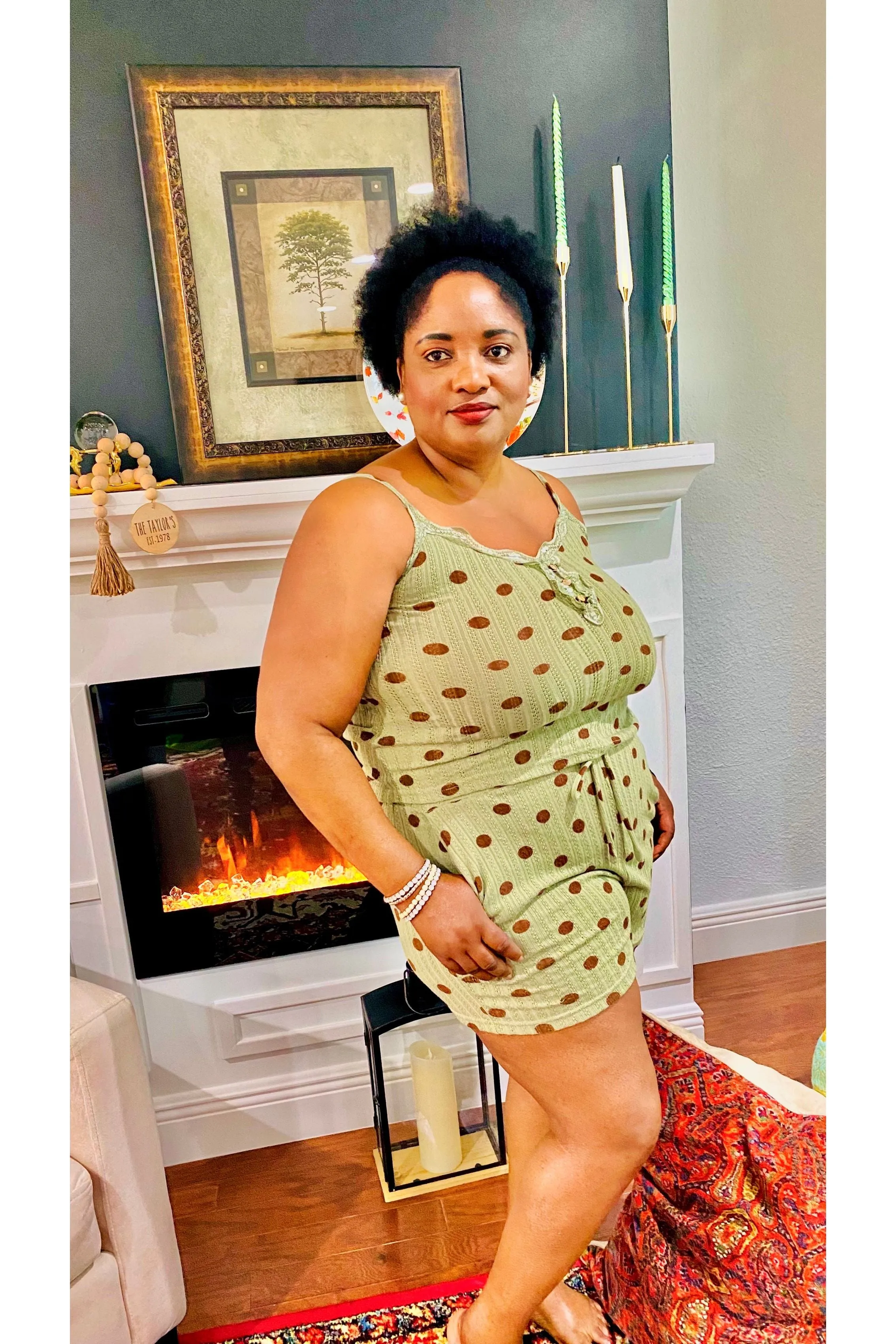 Polka- Dot Loungewear Set
